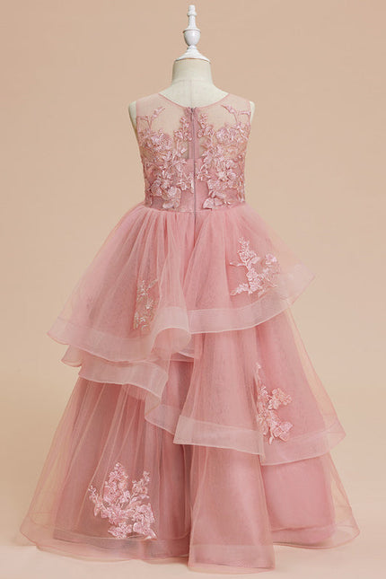 Robe Pastel Rose Princesse Tulle Mariage - gallery 4