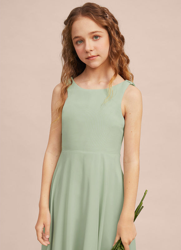 Robe Pastel Demoiselle D'Honneur Bleu Clair - gallery 5