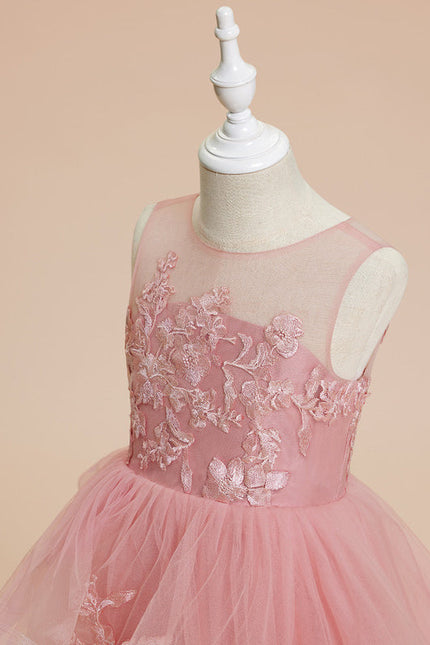 Robe Pastel Rose Princesse Tulle Mariage - gallery 3