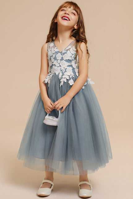Robe Pastel Demoiselle D'Honneur Bleu Canard - gallery 3