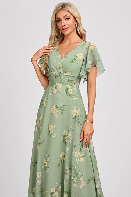 Robe Pastel Rose Demoiselle D'Honneur Élégante - gallery 4