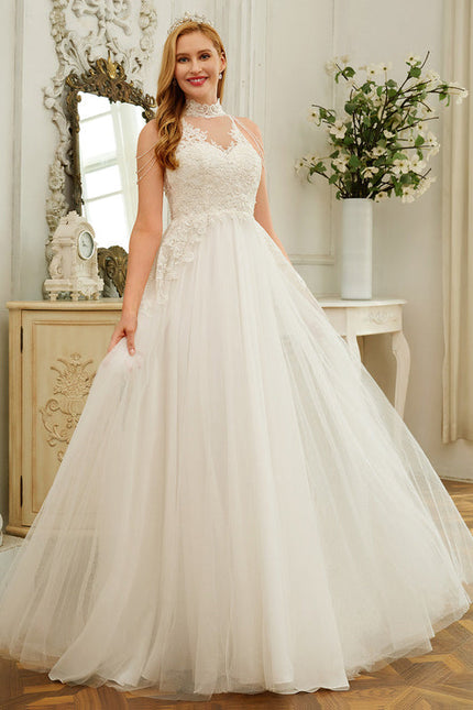 Robe Pastel Mariée Blanche Traîne Dentelle
