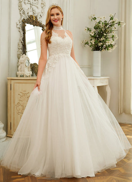 Robe Pastel Mariée Blanche Traîne Dentelle