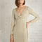 Robe Pastel Beige Col V Moulante Mini