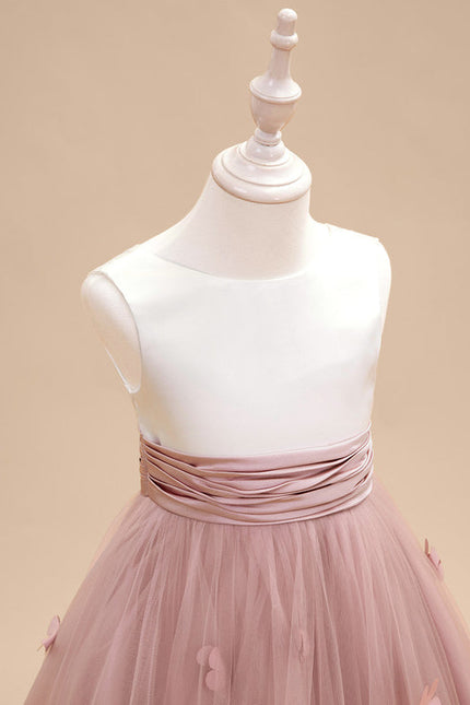 Robe Pastel Rose Fille Mariage Florale - gallery 4