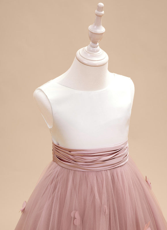 Robe Pastel Rose Fille Mariage Florale - gallery 4