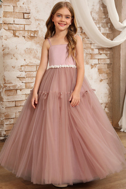 Robe Pastel Rose Demoiselle D'Honneur Tulle - gallery 1