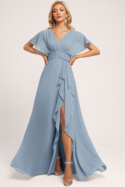 Robe Pastel Rose Demoiselle D'Honneur Élégante - gallery 5