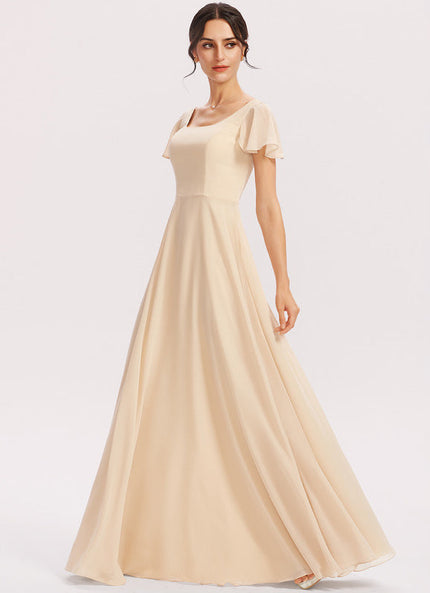 Robe Pastel Verte Col Carré Volants