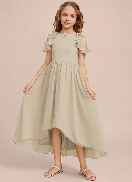 Robe Pastel Junior Vert Clair Mousseline