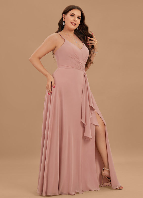 Robe Pastel Rose Demoiselle D'Honneur Élégante - gallery 4