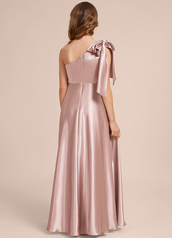 Robe Pastel Rose Avec Nœud Chic - gallery 3