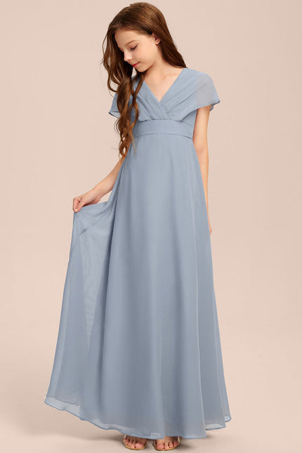 Robe Pastel Verte Col V Longueur Maxi - gallery 1