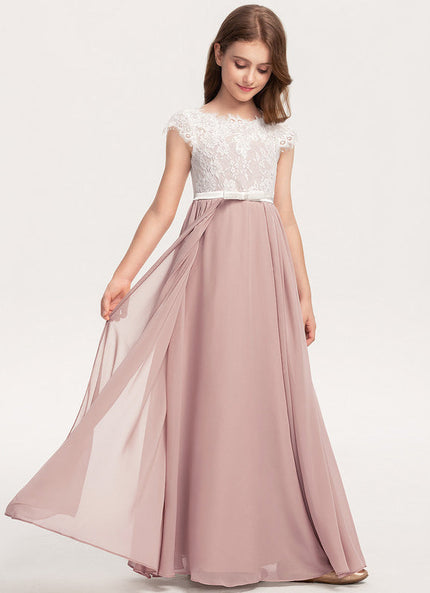 Robe Pastel Rose Demoiselle D'Honneur Élégante