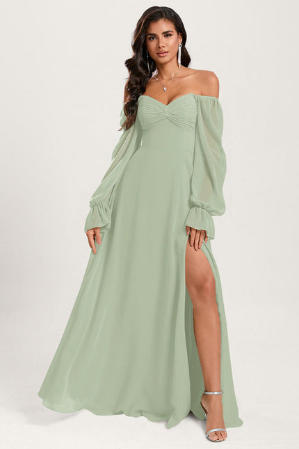 Robe Pastel Vert Émeraude Décolleté Cœur - gallery 6