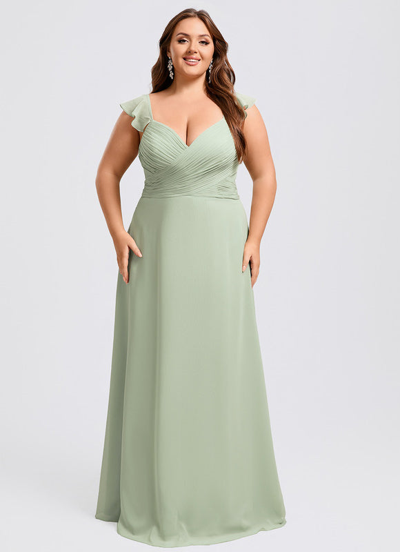 Robe Pastel Rose Demoiselle D'Honneur Élégante - gallery 6