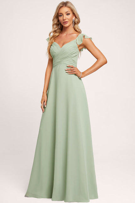 Robe Pastel Rose Demoiselle D'Honneur Élégante