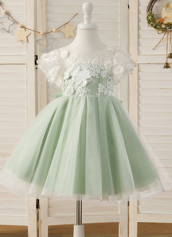 Robe Pastel Verte Dentelle Demoiselle D'Honneur - gallery 5