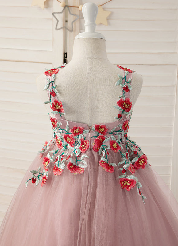 Robe Pastel Rose Col Carré Élégante - gallery 7