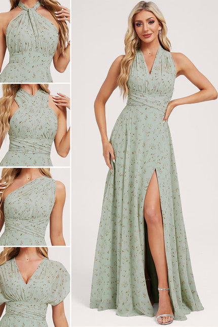 Robe Pastel Rose Trapèze Décolleté Col V