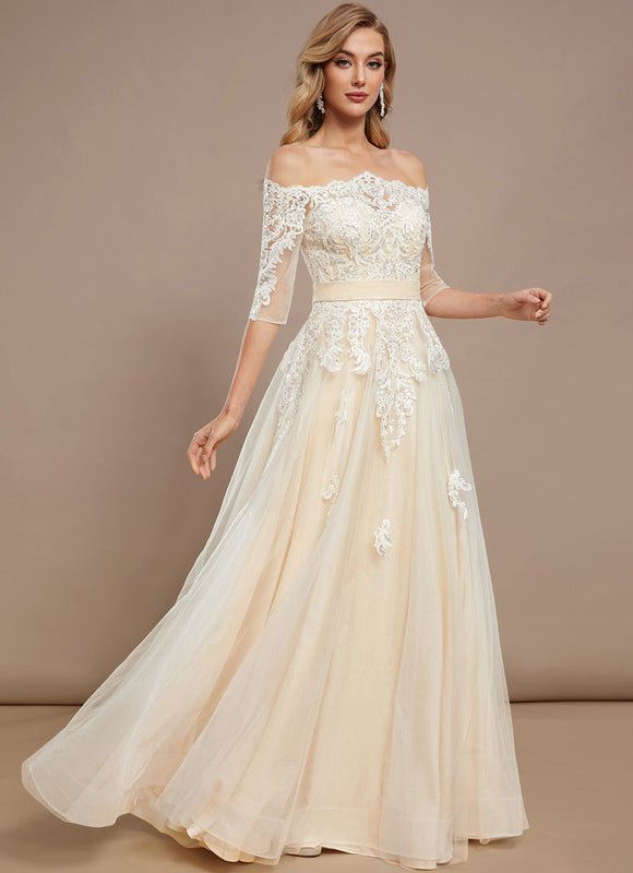 Robe Dentelle Couleur Pastel - gallery 1