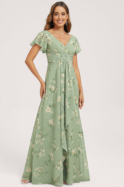 Robe Pastel Rose Demoiselle D'Honneur Élégante - gallery 3