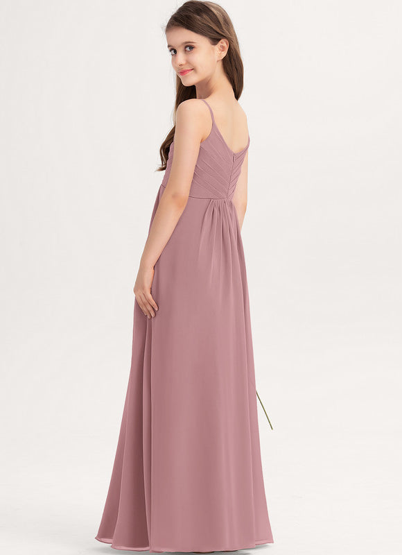 Robe Pastel Verte Col V Longueur Maxi - gallery 5