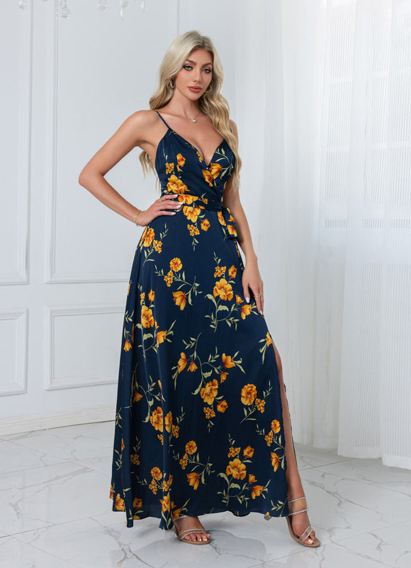 Robe Pastel Florale Rose Satinée - gallery 7
