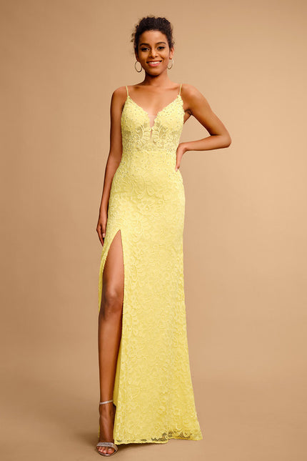 Robe Bustier Jaune Pastel