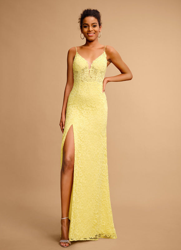 Robe Bustier Jaune Pastel