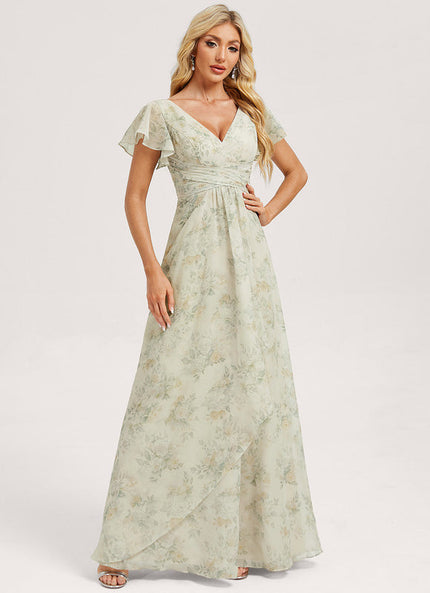Robe Pastel Rose Demoiselle D'Honneur Élégante