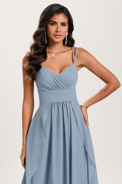 Robe Pastel Rose Demoiselle D'Honneur Élégante - gallery 5