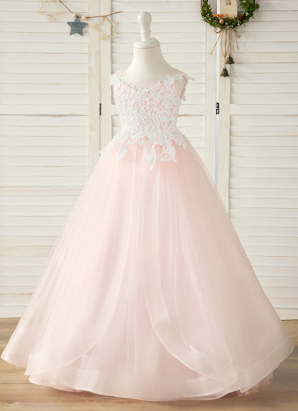 Robe Pastel Rose Princesse Tulle Mariage - gallery 4