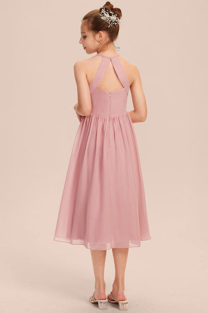 Robe Pastel Vert Menthe Trapèze Mousseline - gallery 4