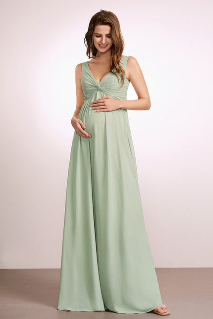 Robe Pastel Rose Demoiselle D'Honneur Volants - gallery 2
