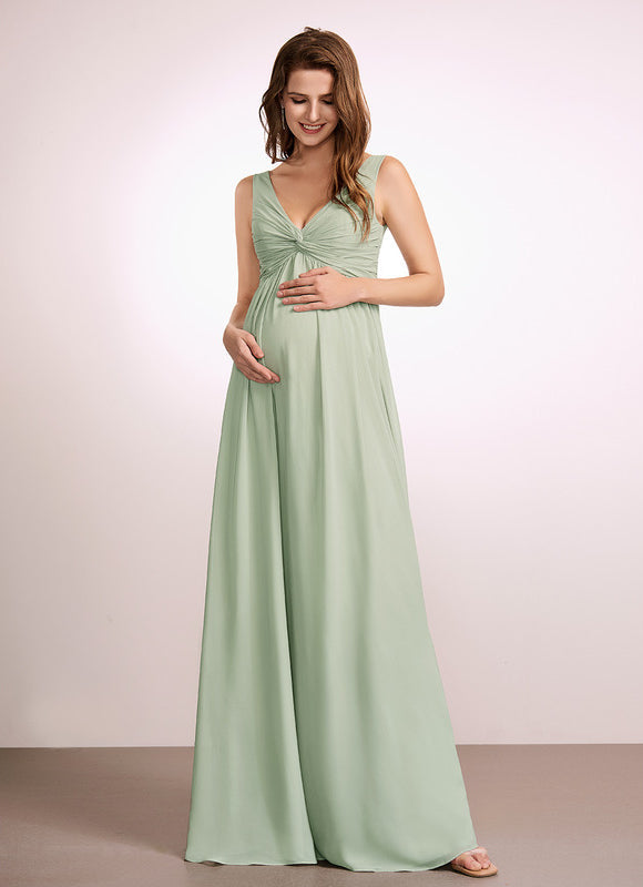 Robe Pastel Rose Demoiselle D'Honneur Volants - gallery 2
