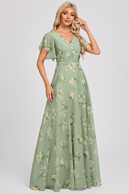 Robe Pastel Rose Demoiselle D'Honneur Élégante - gallery 3