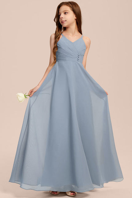 Robe Pastel Verte Col V Longueur Maxi - gallery 1