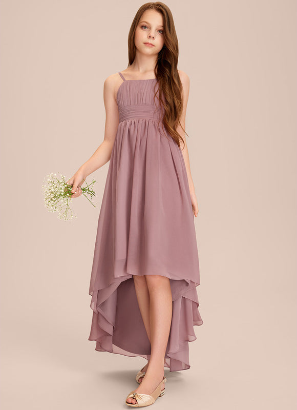 Robe Pastel Vert Mousseline Demoiselle D'Honneur - gallery 5