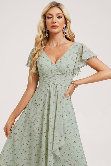 Robe Pastel Rose Demoiselle D'Honneur Élégante - gallery 3