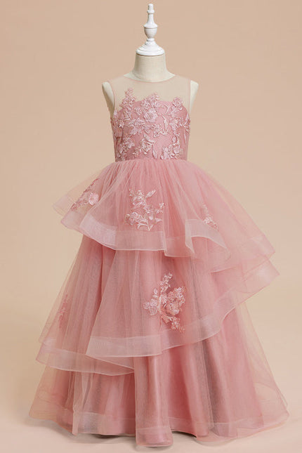 Robe Pastel Rose Princesse Tulle Mariage