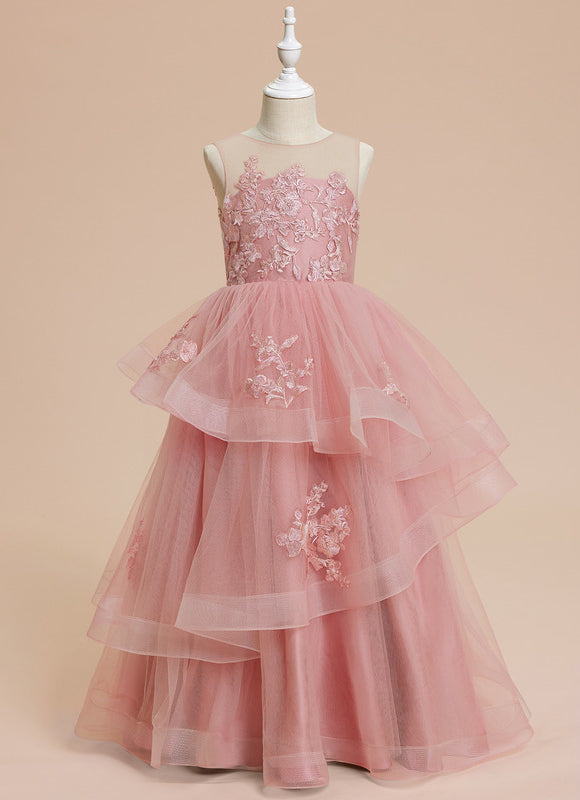 Robe Pastel Rose Princesse Tulle Mariage
