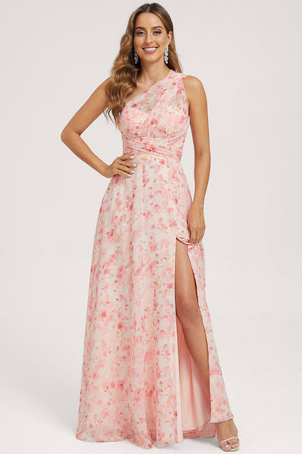 Robe Pastel Rose Trapèze Décolleté Col V - gallery 8