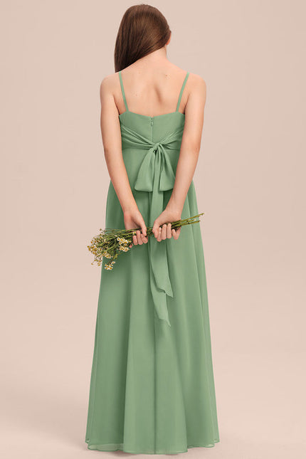 Robe Pastel Verte Trapèze Longueur Maxi - gallery 2