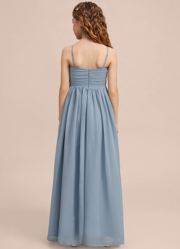 Robe Pastel Verte Col V Longueur Maxi - gallery 7