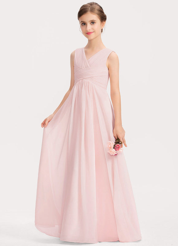 Robe Pastel Verte Col V Longueur Maxi - gallery 2