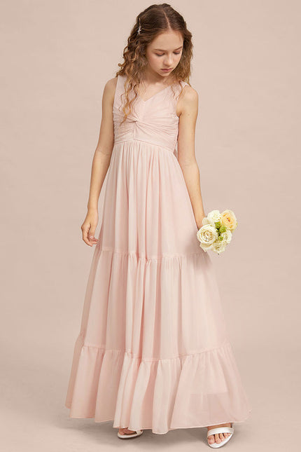 Robe Pastel Verte Col V Longueur Maxi - gallery 6