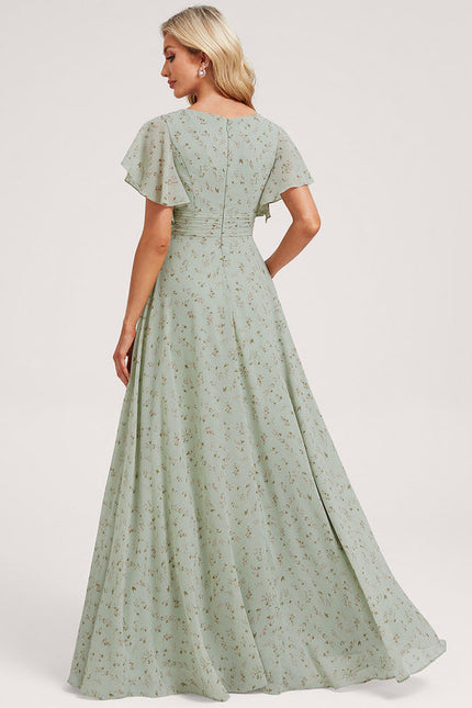 Robe Pastel Rose Demoiselle D'Honneur Élégante - gallery 5