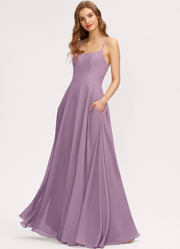 Robe Pastel Bleu Col Rond Longueur Sol