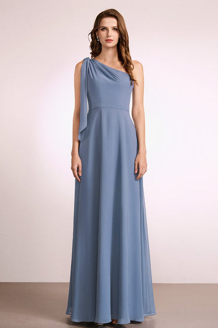 Robe Pastel Rose Décolleté Asymétrique Élégante - gallery 4